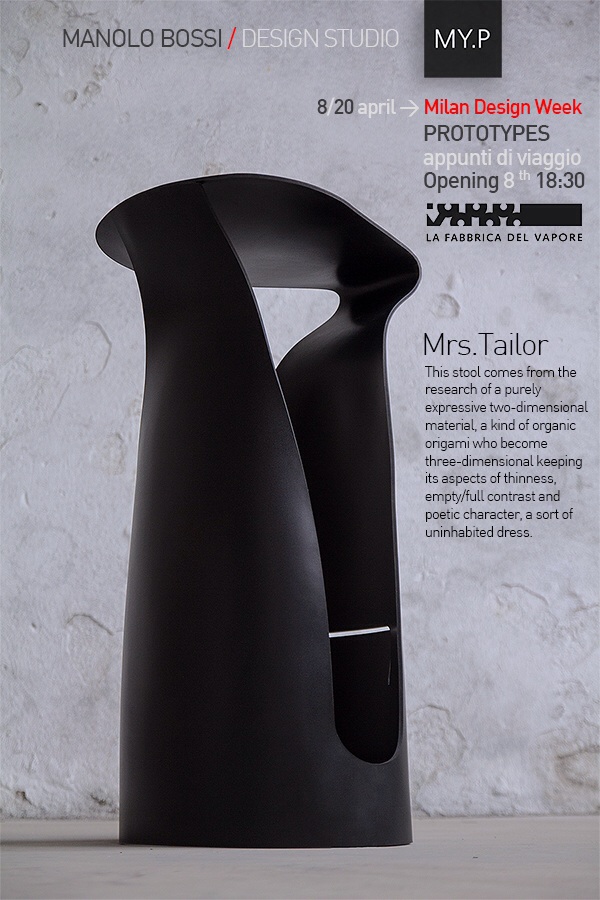 Mrs.Tailor MY PROTOTYPE MilanDesignWeek 14 design Manolo Bossi